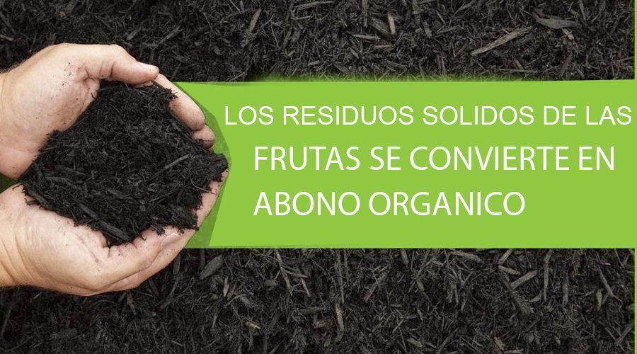 RESIDUOS SOLIDOS de fruta se procesa en abono organico